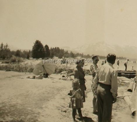 Peter Provenzano Photo Album Image_copy_188.jpg - Fay Provenzano vacationing at Lake Tahoe during the summer of 1942 with her husband Peter and the Schiro family.